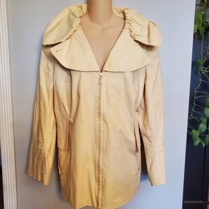 J. Jill Light Beige Trench Coat Jacket